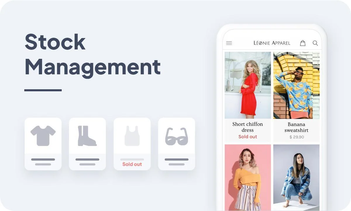 eCommerce apps: manage your stock from one single page