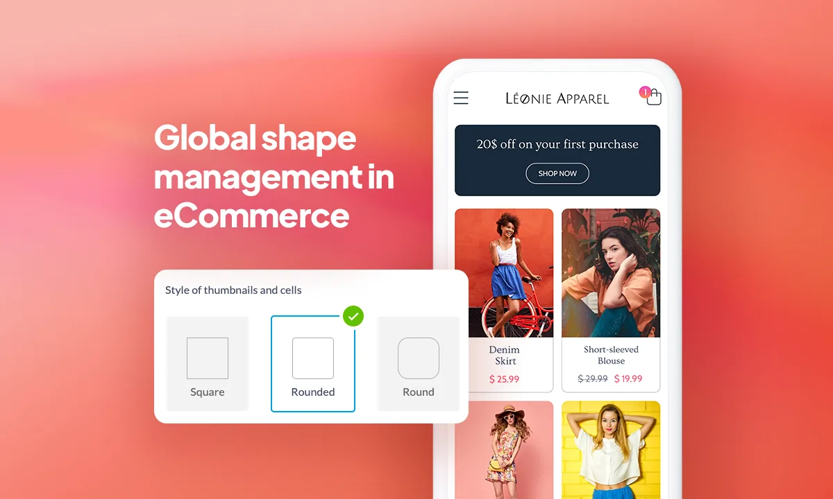 New design options for your eCommerce app
